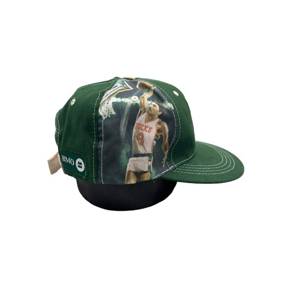 Sky High Milwaukee Bucks Green Cap Hat BMO Marques Johnson Number 8 Adjustable - Picture 2 of 5